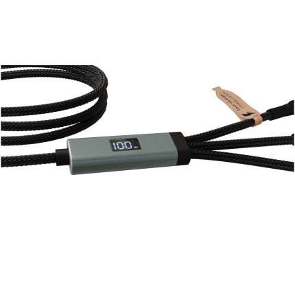 Cavo di ricarica ultraveloce 5 in 1 in PET riciclato da 100 W SCX.design C53