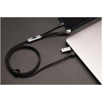 Cavo di ricarica ultraveloce 5 in 1 in PET riciclato da 100 W SCX.design C53