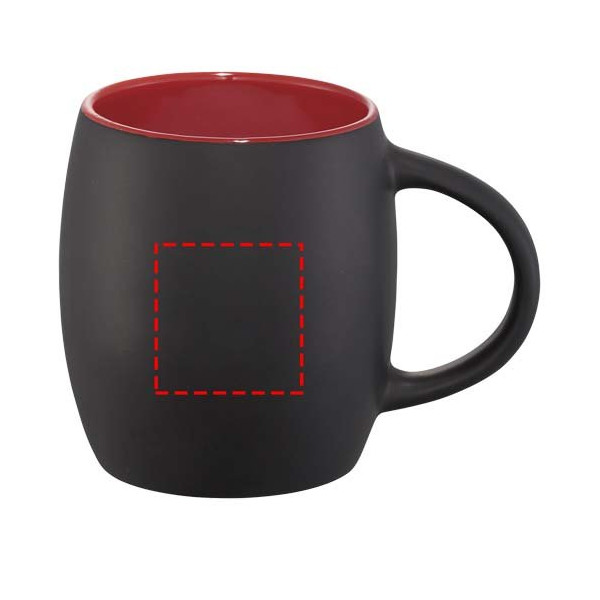 Tazza in ceramica Heart con coperchio in legno...