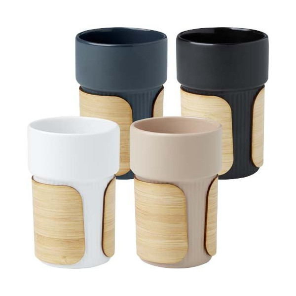 Bicchiere con custodia in bambù da 340 ml Fika