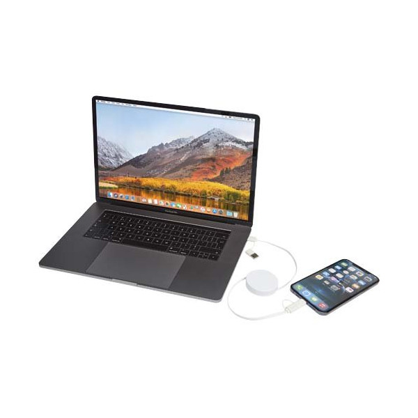 Cavo 5-in-1 in plastica riciclata retrattile da...