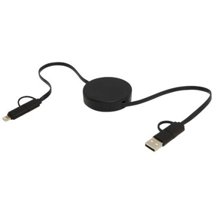 Cavo 5-in-1 in plastica riciclata retrattile da 90 cm per la sincronizzazione dei dati e la ricarica rapida da 40 W Citala