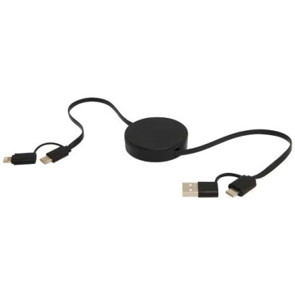 Cavo 5-in-1 in plastica riciclata retrattile da 90 cm per la sincronizzazione dei dati e la ricarica rapida da 40 W Citala