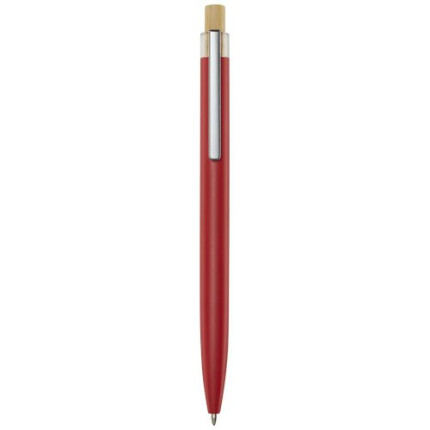 Penna a sfera in alluminio riciclato Nooshin-inchiostro blu