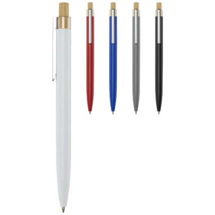 Penna a sfera in alluminio riciclato Nooshin-inchiostro blu