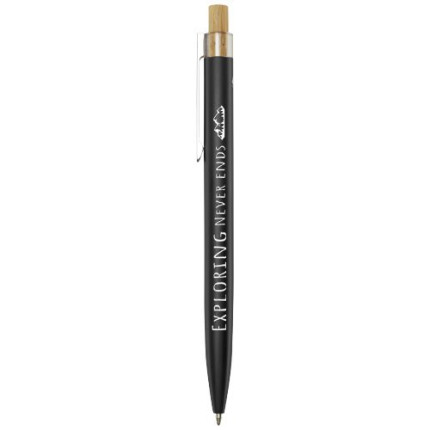 Penna a sfera in alluminio riciclato Nooshin-inchiostro blu