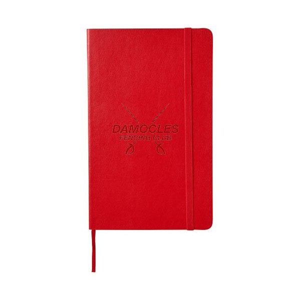 Blocco note con copertina morbida - a righe...
