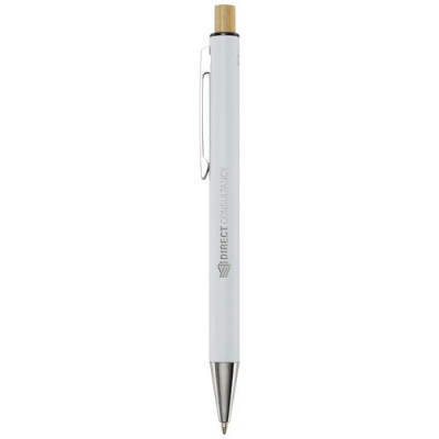 Penna a sfera in alluminio riciclato Cyrus-inchiostro blu 2