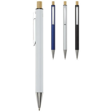 Penna a sfera in alluminio riciclato Cyrus-inchiostro blu