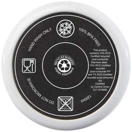 Tazza certificata RCS con cannuccia da 1200 ml Melbourne