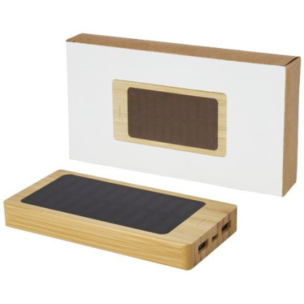 Power bank a energia solare da 8000 mAh in bambù Alata