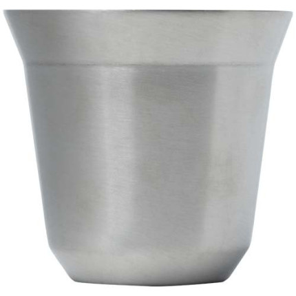 Set di tazze per caffè espresso in acciaio inossidabile certificato RCS da 80 ml Duo