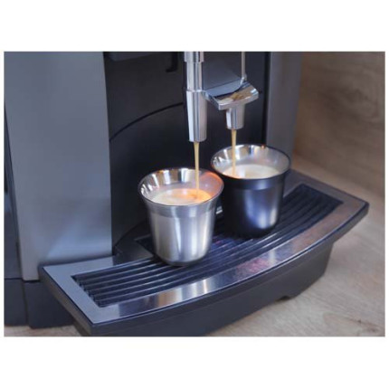 Set di tazze per caffè espresso in acciaio inossidabile certificato RCS da 80 ml Duo