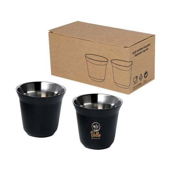 Set di tazze per caffè espresso in acciaio...