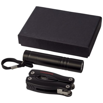 Set con coltello multifunzione e torcia a LED Scout