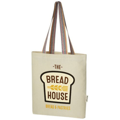Tote bag in cotone riciclato da 180 g/m² Rainbow - 5L 2