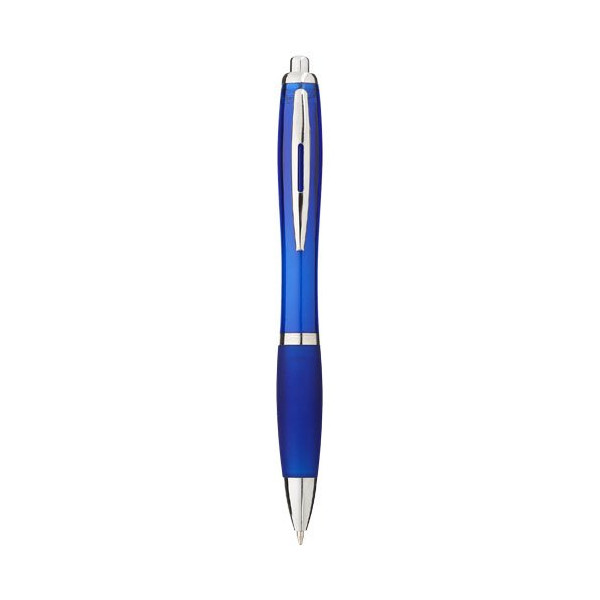 Penna a sfera con fusto e impugnatura colorati...