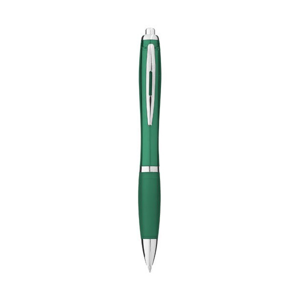 Penna a sfera con fusto e impugnatura colorati...