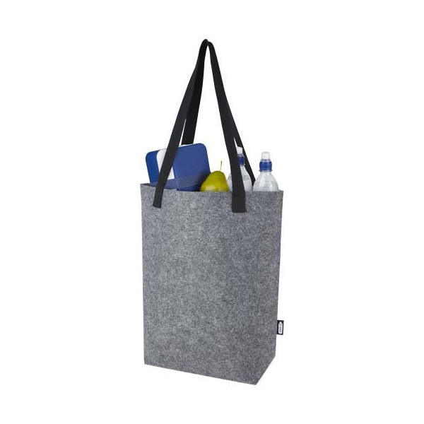 Tote bag con base ampia in feltro riciclato...