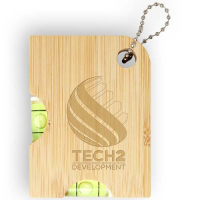 Apribottiglie in bambù con livella Levo 2