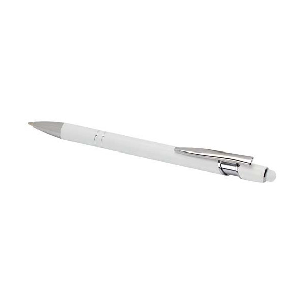 Penna a sfera con finitura argento Kish