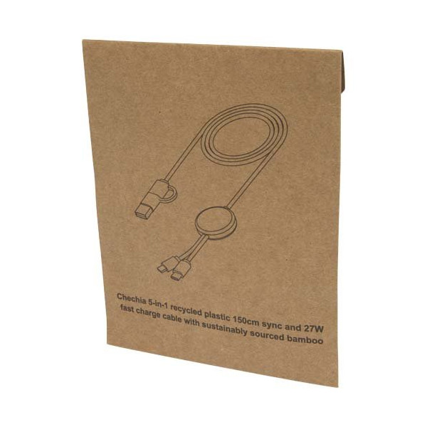 Cavo 5-in-1 in plastica riciclata da 150 cm per...