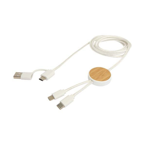 Cavo 5-in-1 in plastica riciclata da 150 cm per...