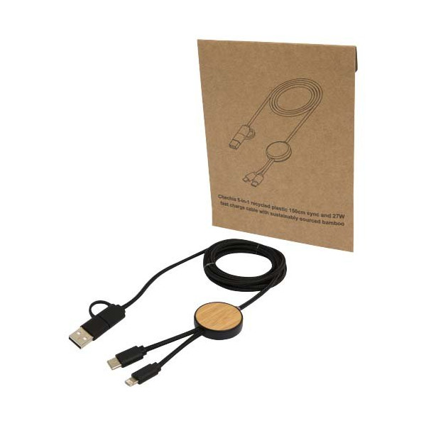 Cavo 5-in-1 in plastica riciclata da 150 cm per...