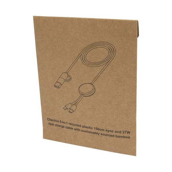 Cavo 5-in-1 in plastica riciclata da 150 cm per...