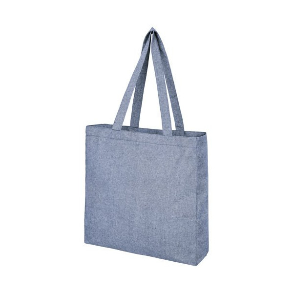 Tote bag con fondo ampio in tessuto riciclato...
