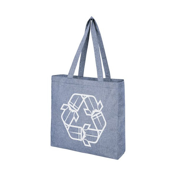 Tote bag con fondo ampio in tessuto riciclato...