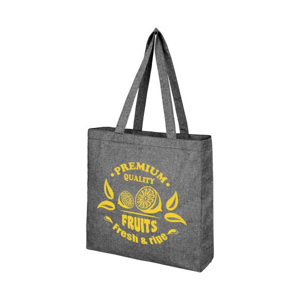 Tote bag con fondo ampio in tessuto riciclato...
