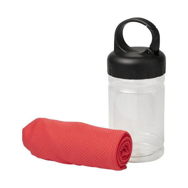 Asciugamano rinfrescante in contenitore PET Remy