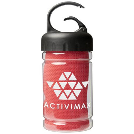 Asciugamano rinfrescante in contenitore PET Remy