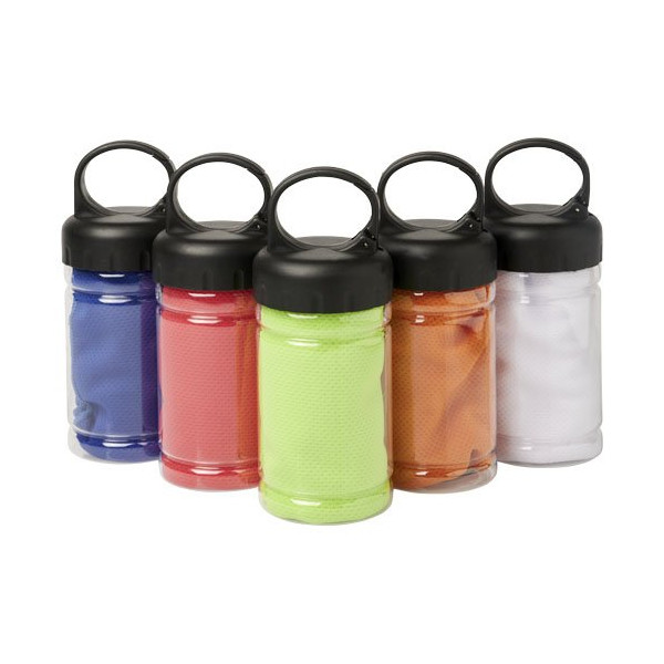 Asciugamano rinfrescante in contenitore PET Remy