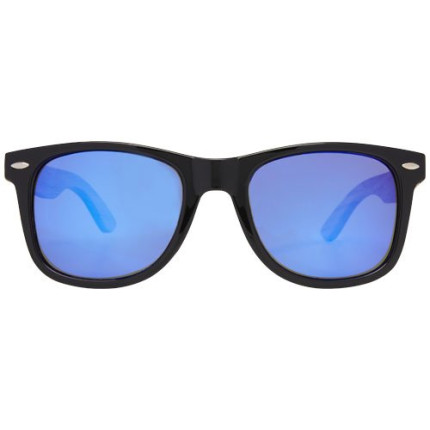 Occhiali da sole Hiru con lenti polarizzate e specchiate in PET riciclato/legno con confezione regalo