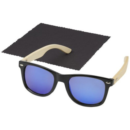 Occhiali da sole Taiyō con lenti polarizzate a specchio in rPET/bambù con confezione regalo