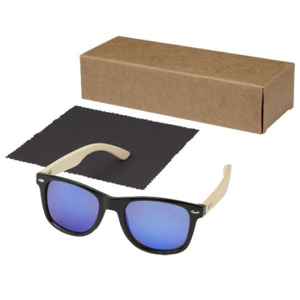Occhiali da sole Taiyō con lenti polarizzate a specchio in rPET/bambù con confezione regalo