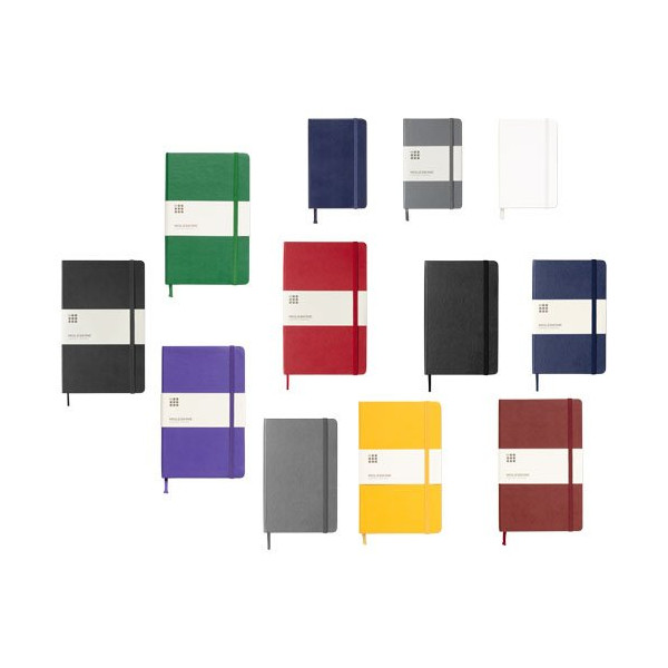 Blocco note con copertina rigida - a righe...