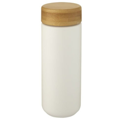 Bicchiere termico in ceramica con coperchio in bambù da 300 ml Lumi