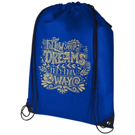 Borsa con coulisse in tessuto non tessuto riciclato certificato GRS Evergreen - 5L