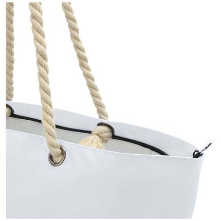 Tote bag termica da spiaggia in materiale riciclato certificato GRS con manici in corda Panama - 23L