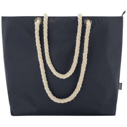 Tote bag termica da spiaggia in materiale riciclato certificato GRS con manici in corda Panama - 23L
