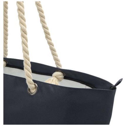 Tote bag termica da spiaggia in materiale riciclato certificato GRS con manici in corda Panama - 23L