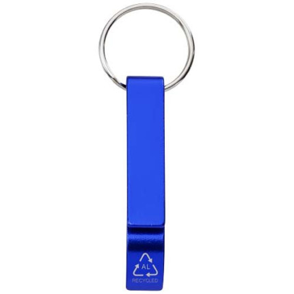 Portachiavi con apribottiglie e apriscatole in alluminio riciclato RCS Tao