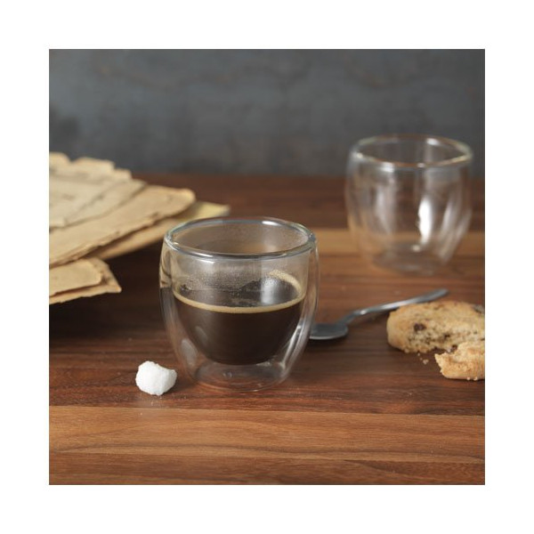 Set da 2 tazze in vetro per espresso Boda