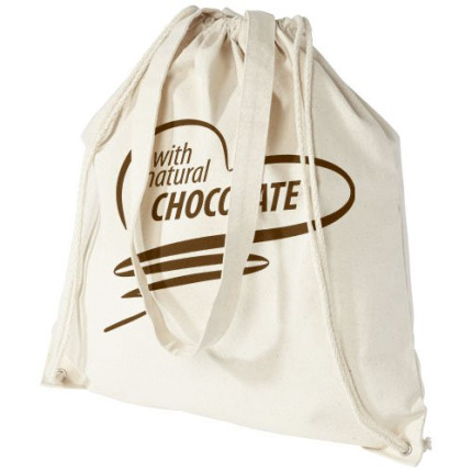 Zaino con cordoncino Eliza in cotone da 240 g/m² - 6L