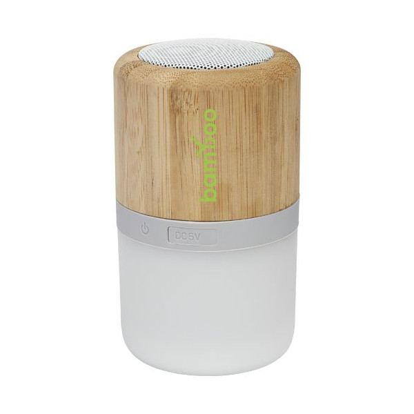 Speaker Bluetooth® in bambù Aurea con luce