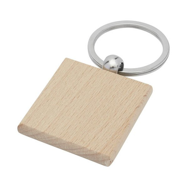 Portachiavi quadrato Gioia in legno di faggio