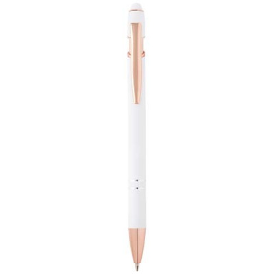 Penna a sfera con finitura oro rosa Nanna-inchiostro blu